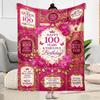 Happy Years Birthday Blanket Ultra-Soft Suitable for Seaside Bed Picnics for All Seasons Warmthful Decor Perfect Gift for Relatives and Friends