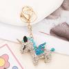 Bling Strass Fliegendes Pferd Schlüsselanhänger Auto Schlüsselring Halter Dekor Zubehör Rucksack Handtasche Tasche Anhänger Geschenke für Frauen Freunde Mutter Freundin
