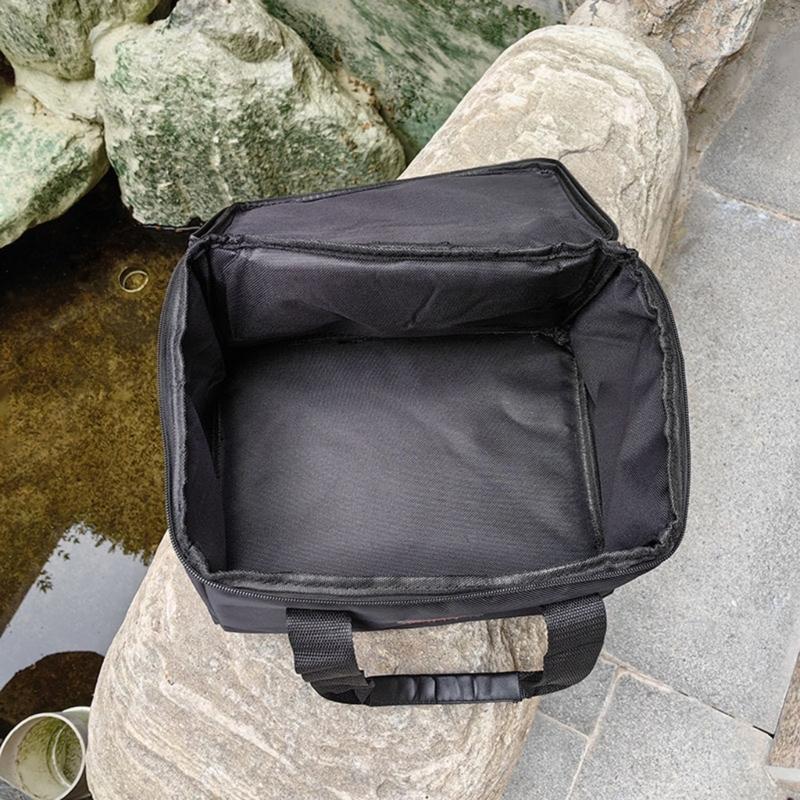 Portable Camping Cookware Bag Outdoor Carrying Picnic Tableware Organizers Gas-Tank Oxford-Cloth Storage Bag Easy to Use