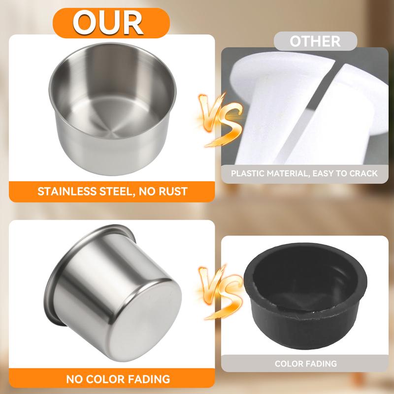 For Car Truck Marine Boat Camper RV Stainless Steel Cup Drink Botle Holders Portable Cup Mount Holder Car Accessories Universal