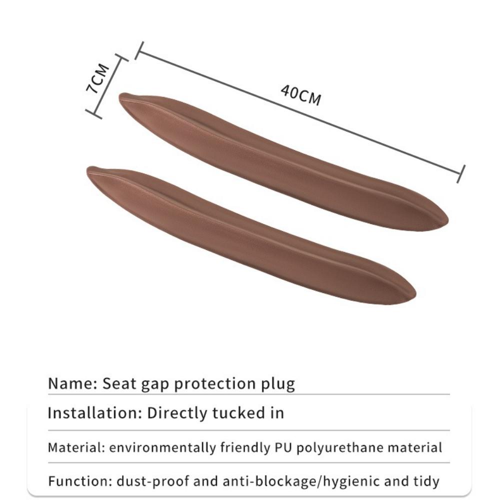 1Pc Plug-In Car Seat Gap Filler Elastic Polyurethane Seat Crevice Filling Strip Universal Seat Blocker Prevent Dropping
