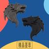3D Premium Wolf Head Beast for Car Fender Trunk Rear Bonnet Decal Emblem Badge Sticker Accessories
