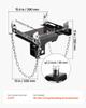 Transmission Jack Adapter, 1100 lbs / 0.5 Ton Load Capacity Automotive Transmission Lift Adapter, Heavy-Duty Steel, for Floor Jack with 30.48 mm