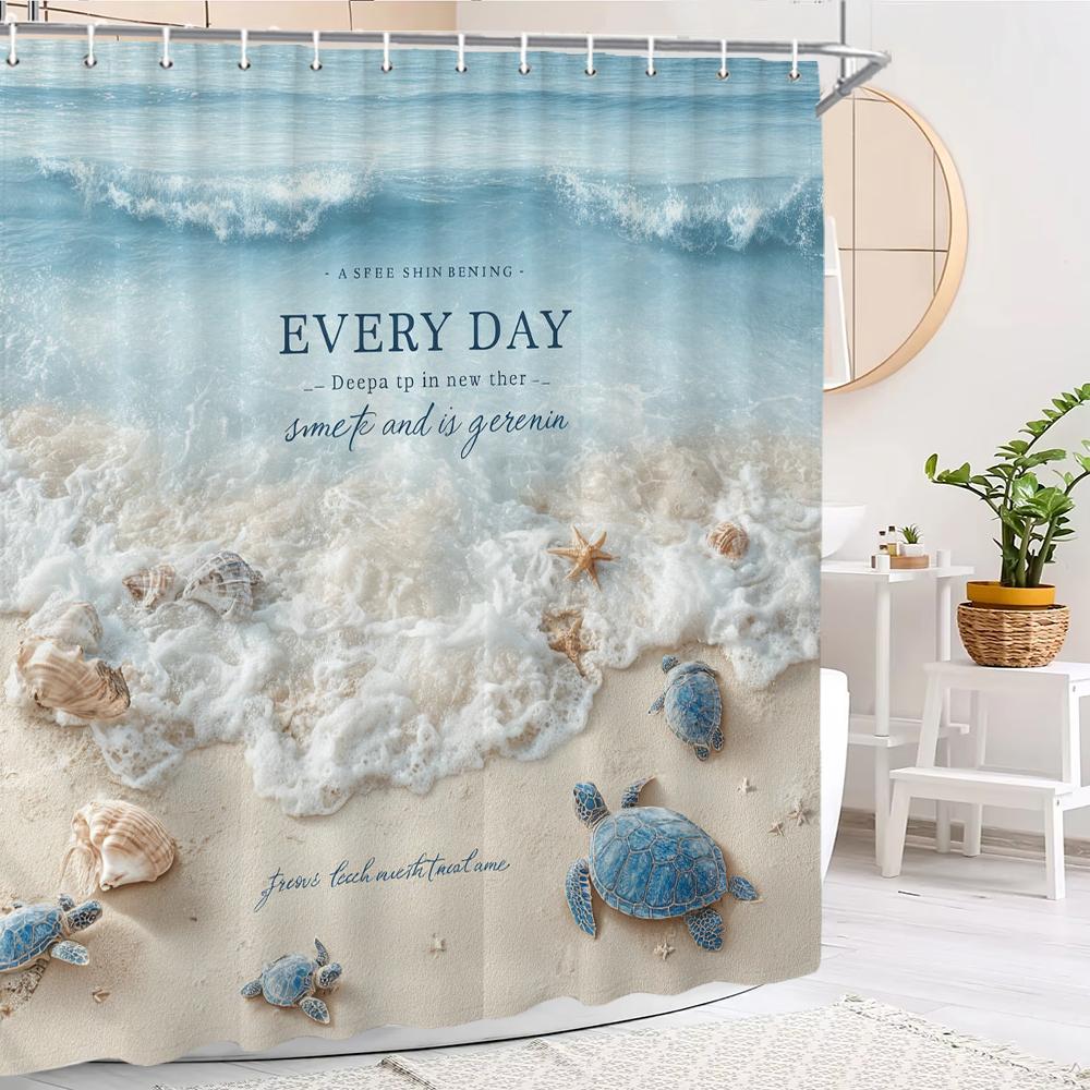 Rose Floral Pink Curtain Shower Curtain,Flowers Bathroom Decorative Shower Curtain, Printed Polyester Curtain with Hooks