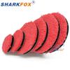 Sharkfox 3/4/5/6/7 Inches Microfiber Polishing Pad For Cars Body Polish Wax Buffer Pad Wash Cleaning Micro Fiber Polishing