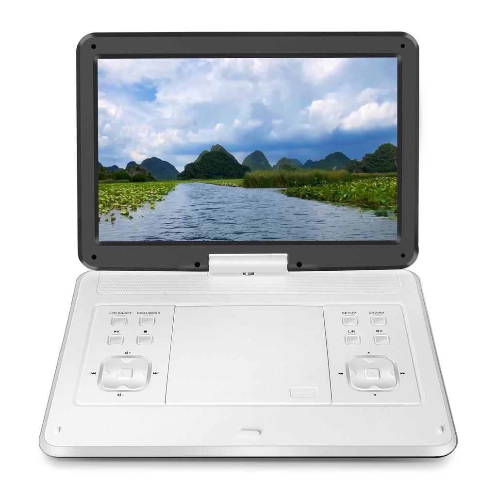 14.1-inch 180 ° Large Screen Rotatable High Definition Portable DVD Player Video Player 348*248*40mm