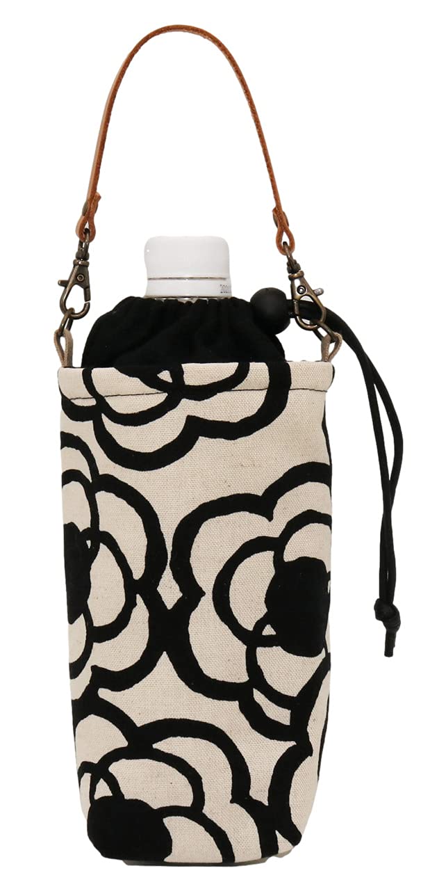 

Изолированная бутылка для воды с кожаным чехлом на шнурке в скандинавском стиле, сумка, вместимость 500-600 мл, ручка, (Камелия, Молочно-белый)