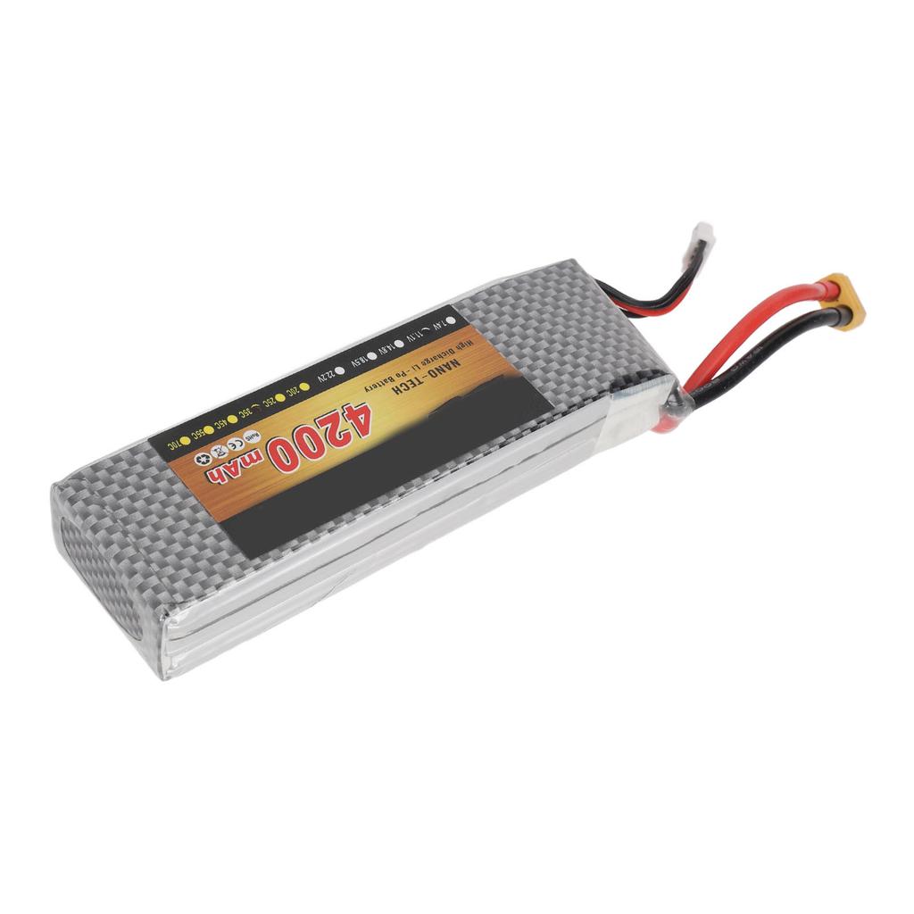 11.1V 4200mAh Lithium Battery Replacement 35C 3S XT60 Plug LiPo Battery For 1/10 RC Car Plane Helicopter Drone