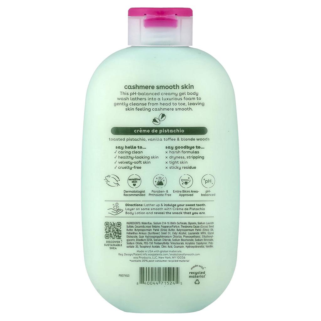 EOS, Shea Better™ Cashmere Body Wash, Crème de Pistachio, 473ml (16 fl oz)