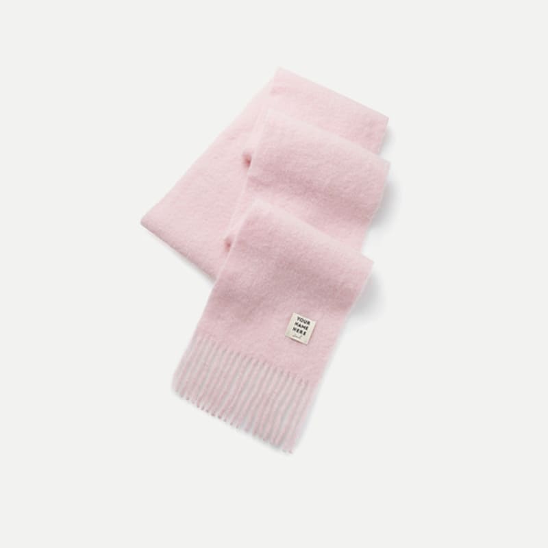 Twoje imię Tutaj 24 Yunemi Pastelowy Wełniany Szalik (4COL) Y4A032