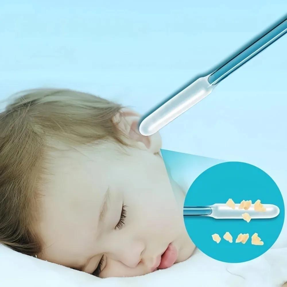 Sticky Ear Wax Cleaner Tool Safe Gentle Ear Digging Spoon Cotton Swabs Ear Pick Kit for Ear Canal Cleaning Not Hurt