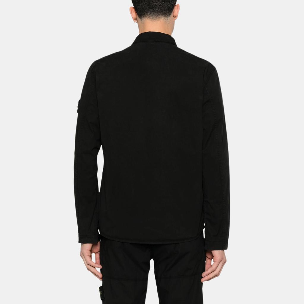 Stone Island SS25 Supima Cotton Solid Color Single Side Hidden Button Chest Pocket Logo Long Sleeve Shirt Jacket Men jackets K1S151200033S0010-V0029