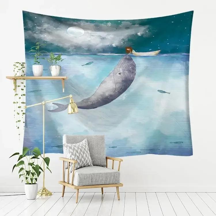 Гобелен с рисунком морского кита — фото 16