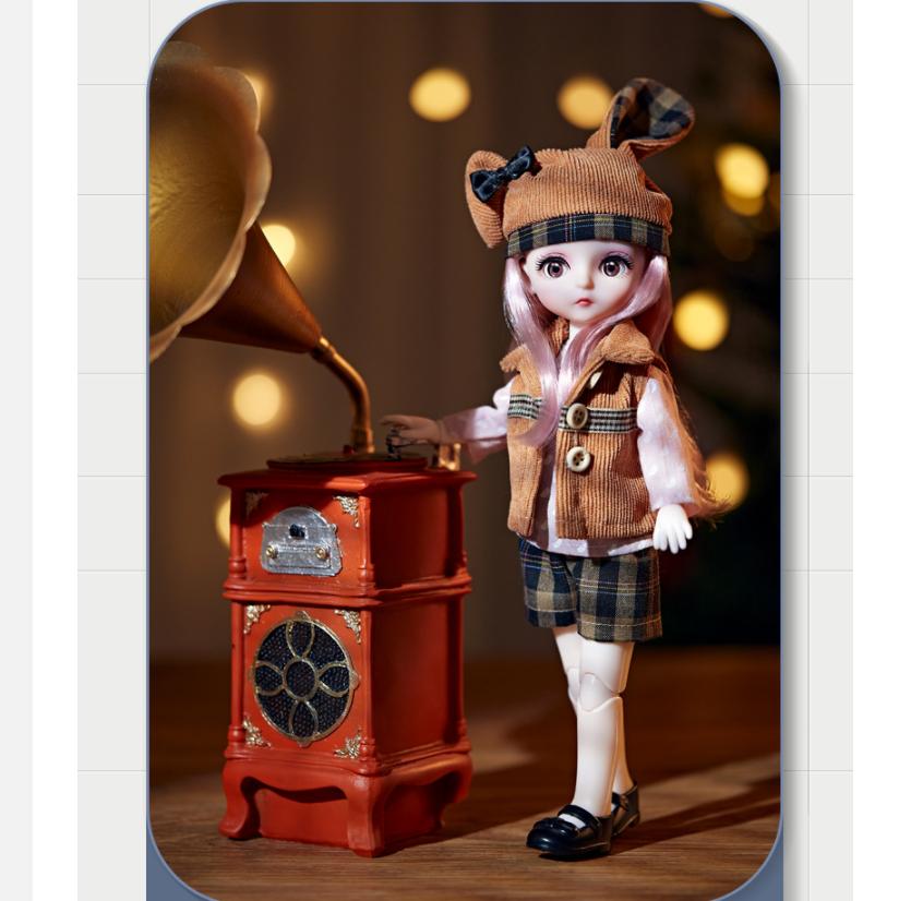 

30 см мини подвижная 13 шарнирная кукла игрушка для девочек 3D большие глаза BJD принцесса полная одежда коллекция платьев детская кукла подарок