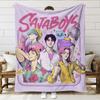 1pc Flannel Blanket k-pop De mon Hunters Hun-trix Blanket Quality Soft Warm Throw Blanket Winter Kids Couch Bed Fluffy Bedspread