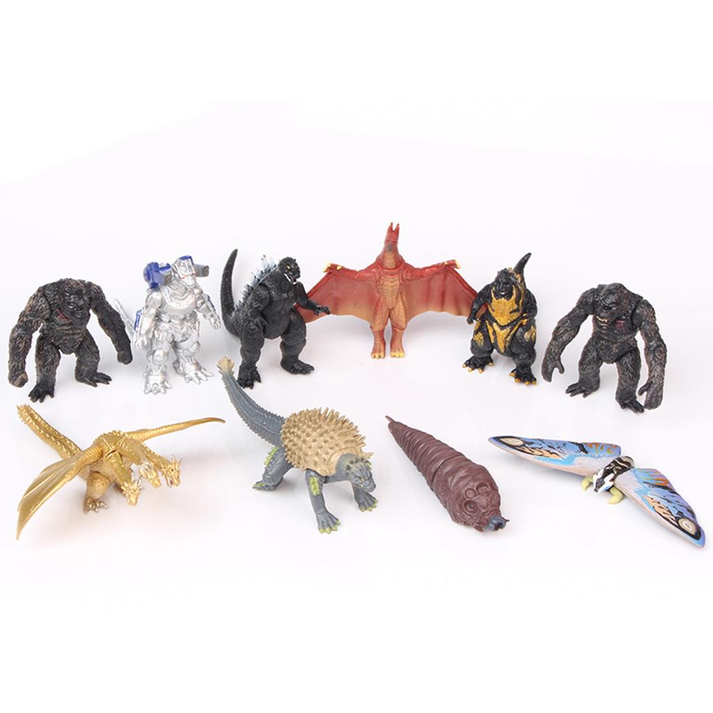 10 bucăți/set Mechagodzilla Gigan Anguirus figură de acțiune PVC cadou jucării jucărie dinozaur