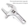 Adjustable Aluminum Alloy Bathroom Wrench - Multi-Functional Universal Tool for Pipe Nut  Lightweight Durable  Spanner