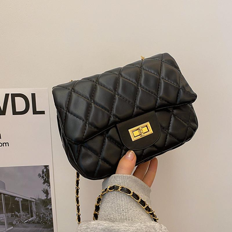 Fashionable Soft Medium Sized Crossbody Handbag With Unique Stitching Details Black