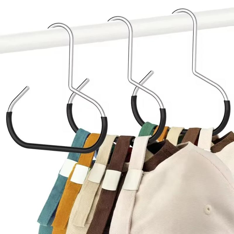 1/3/5Pcs Portable Closet Hat Hanger Rack Baseball Cap Organizer Scarf Towel Tie Storage Holder Home Organization Supplies