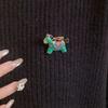 New Year Little Horse Brooch Rhinestone Animal Lapel Pins Retro Zodiac Pony Pin  Party Decoration