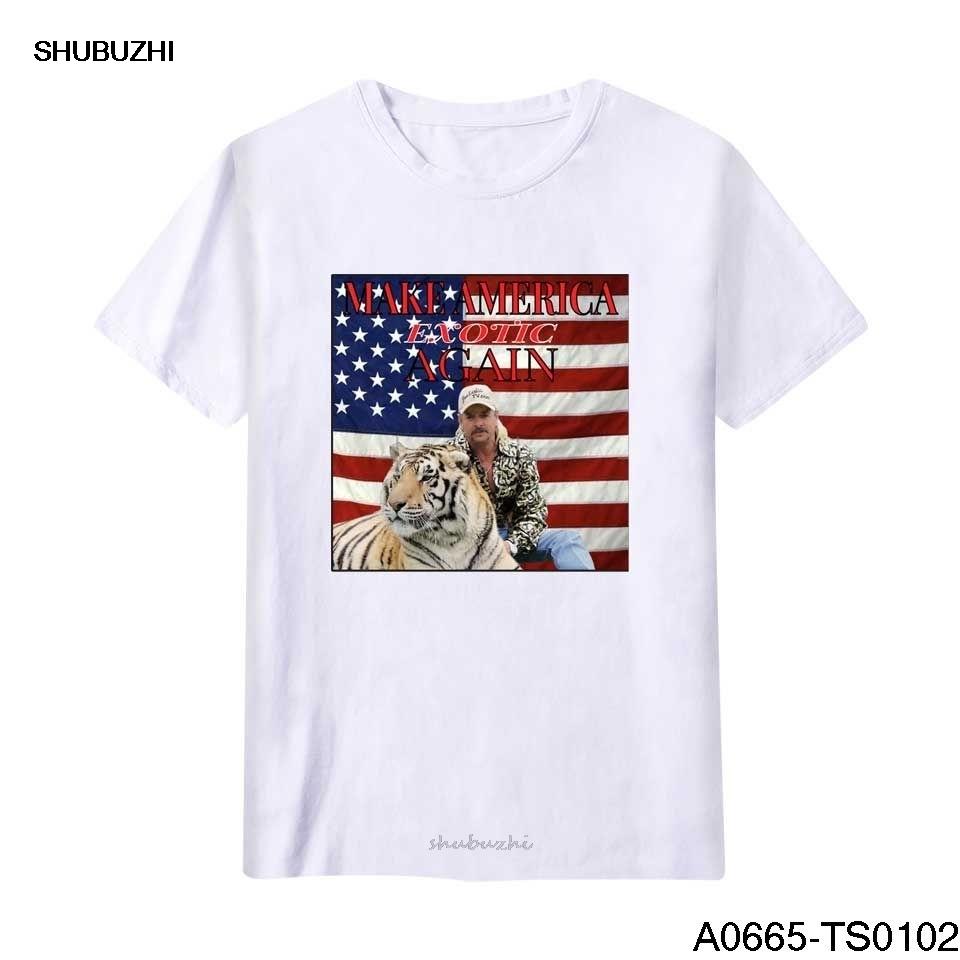 Free Joe Exotic Tiger King Tshirt Men New Summer Tops T Shirt Shirts For President Cotton Carole Did It Short Sleeve Tees