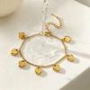 Gold Plated Titanium Steel Heart Charm Bracelet Women Trendy Minimalist Dainty Layering Jewelry