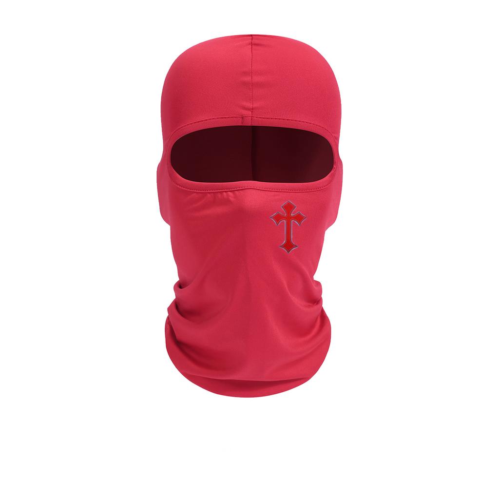 Cycling Face Mask, Cross Print, Men's and Women's Outdoor Equipment, Sun Protection, Breathable Balaclava Hat