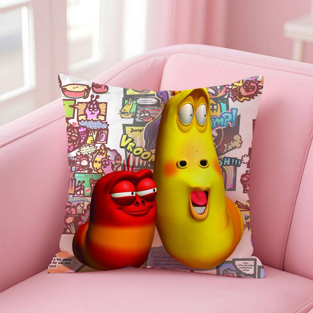 Lustiger L-Larva Kissenbezug Musterdruck Kissenbezug Wohnzimmer Sofa Kissenbezug Schlafzimmer Raumdekor