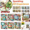 6Pcs 2025Easter Animals DIY Diamond Painting Card Diamond Daily Wish Card Diamond Painting Greeting Card for Holiday Party Favor