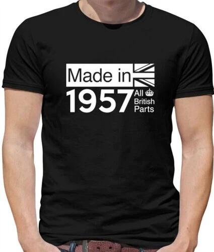 Все Британские Детали 1957 - Футболка - 66-й Подарок на День Рождения - Подарок - Идеи 66 3XL