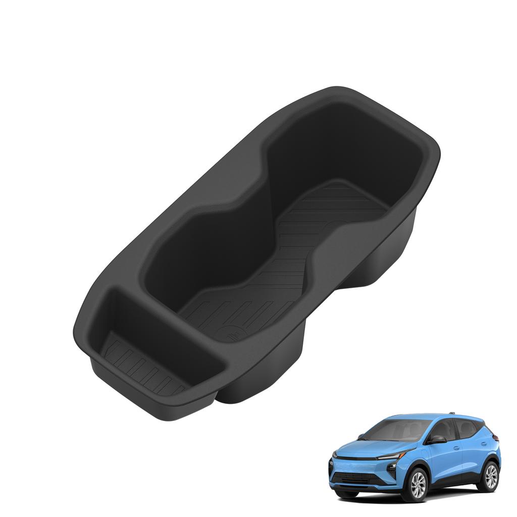 LUCKEASY for Chevrolet Chevy Bolt EV 2027+ TPE Center Console Cup Holder Shock-Absorbing Insert Drinks Storage Box Accessories