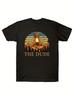 Unisex Lebowski Dude Abides T-Shirt Klassischer Film Druck Weiches Und Lockeres Baumwoll-T-Shirt Freizeitkleidung Und Fan-Aktivitäten