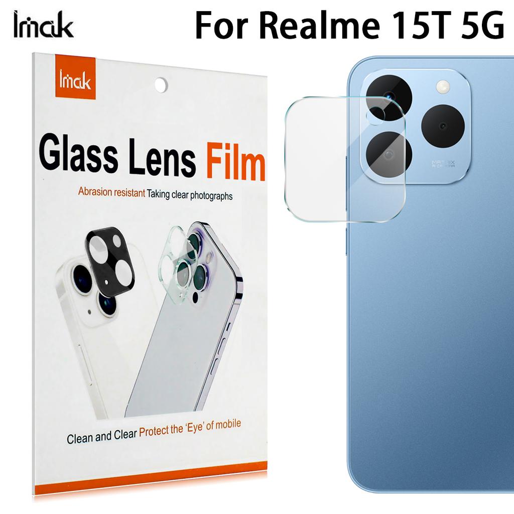 Pro Realme 15T 5G Sklo IMAK Skleněná fólie na objektiv s vysokým rozlišením Černá verze