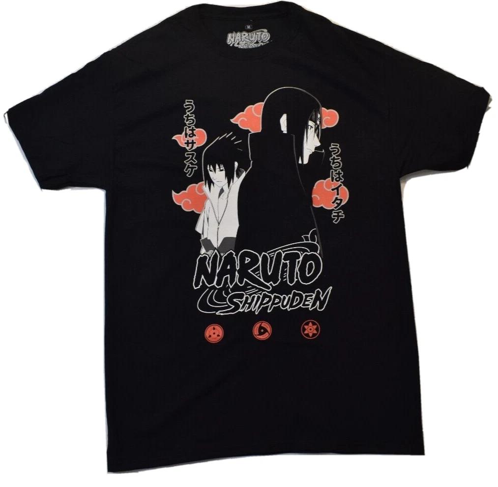 Naruto Shippuden Mens Anime Black Shirt New M S