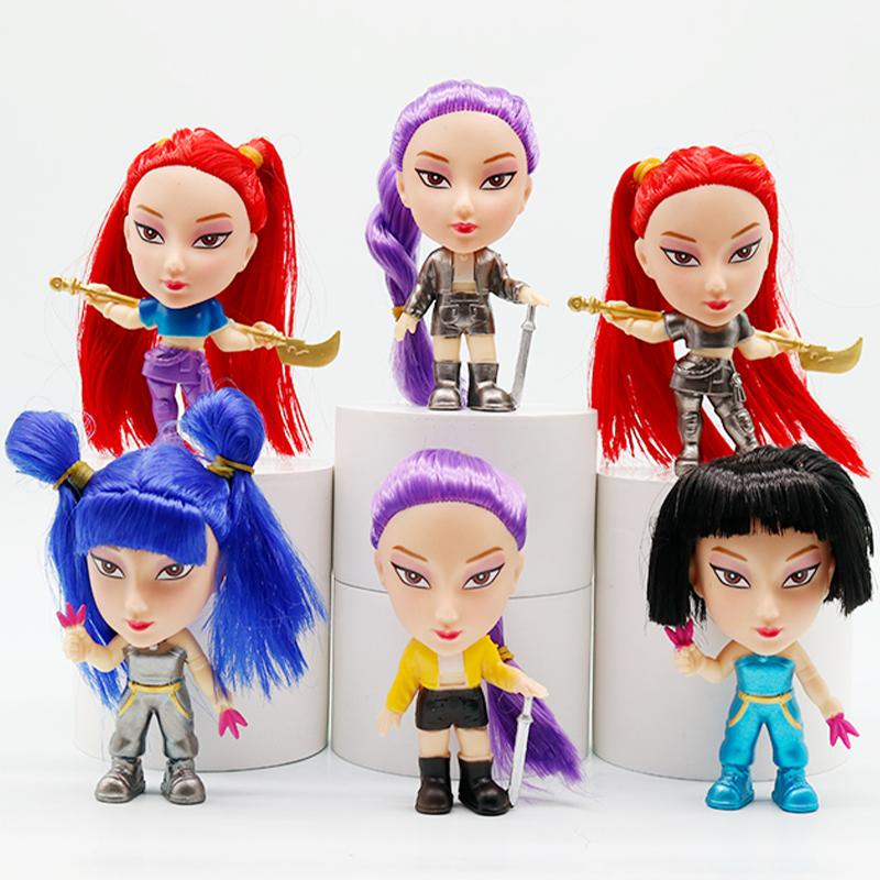 Anime Kpop Demon Hunters Action Figure Toy Derpys Tiger Rumi Mira Zoey Sussy Figurine Doll For Fans Gift Childen Gift
