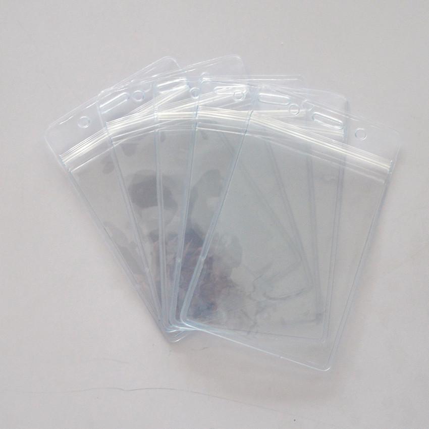 High-Quality Transparent PVC Waterproof ID Card Holder Protector with Free Sample