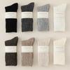 Socks Solid Color Stacking Socks Season Warm Wool Socks Piled Thickened Confinement Socks Home Sleeping Tube Socks