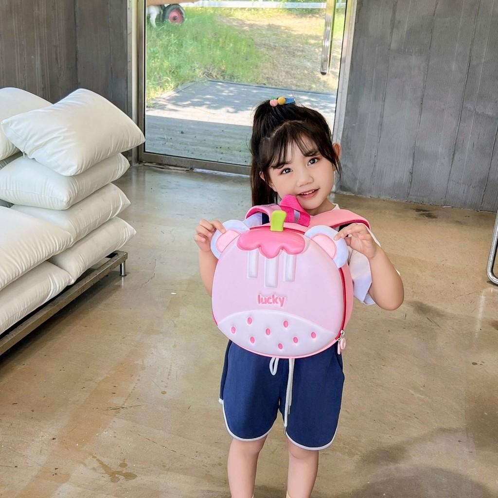 Uroczy plecak dziecięcy z zabawnym wzorem muszli owocowej do użytku szkolnego dla dzieci