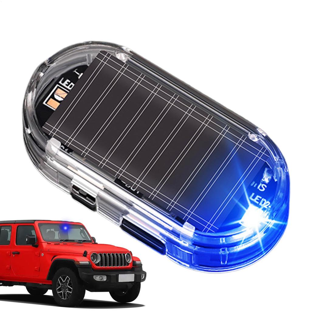 Solar Powered Car Warning Light, Anti-Theft Solar Car Alarm Light, Car Security, Car Warning
