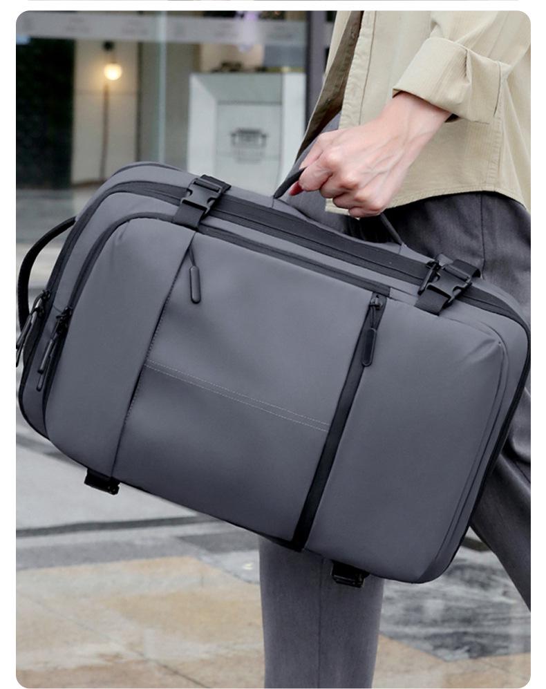 Expandable Fashion Backpack: High-Capacity Cross-Border Unisex Design for Business, Travel, and School