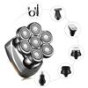 Multifunctional Waterproof Shaver with 7D Floating Beard Hair Nose Hair and Facial Cleansing Rotating Electric IPX6 USB LED Perfect for Shaving In the