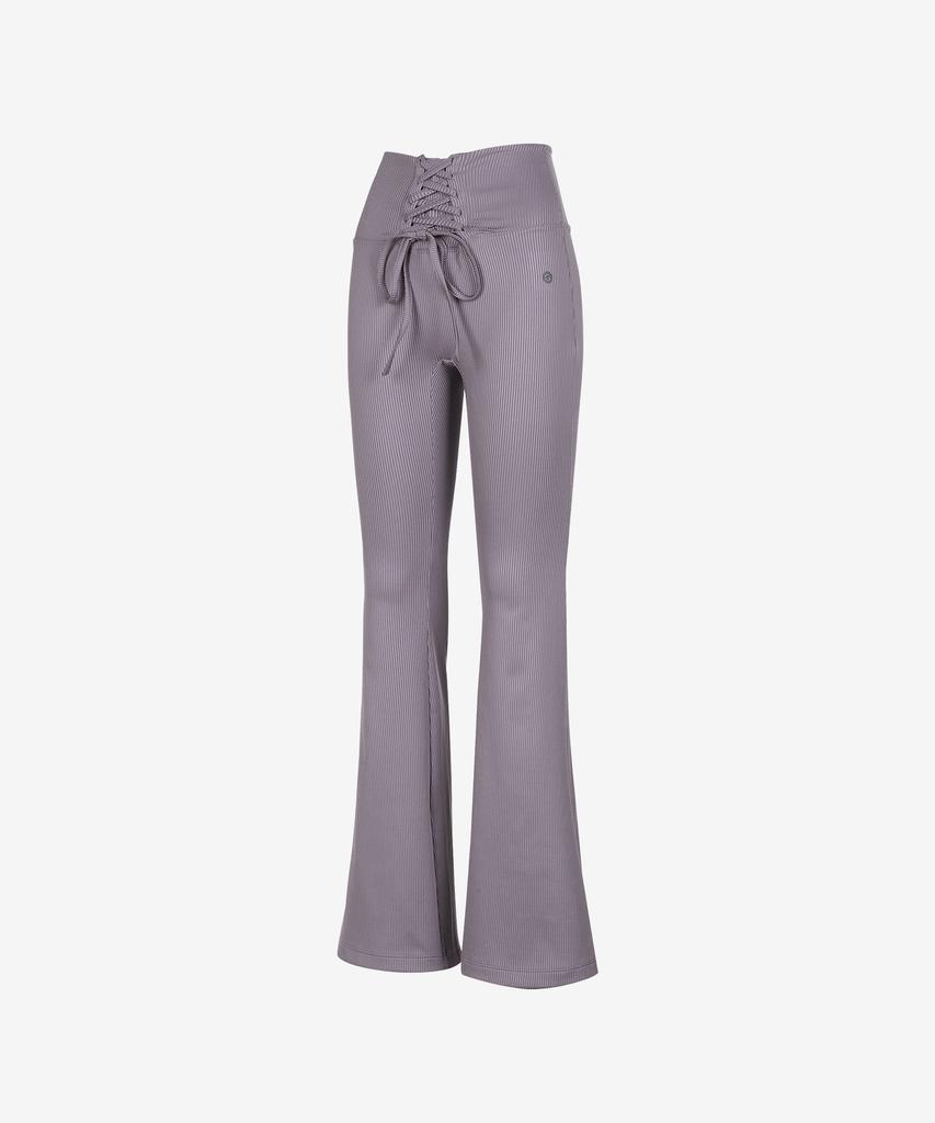 GRANDE LINE El-Touch Rib Corset Bootcut Pants_4 Colors