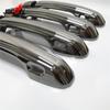 8pcs Advanced Plating Material  Black Titanium  Door Handle Cover Trim For Lexus LX570 LX 570 2016 2017 2018