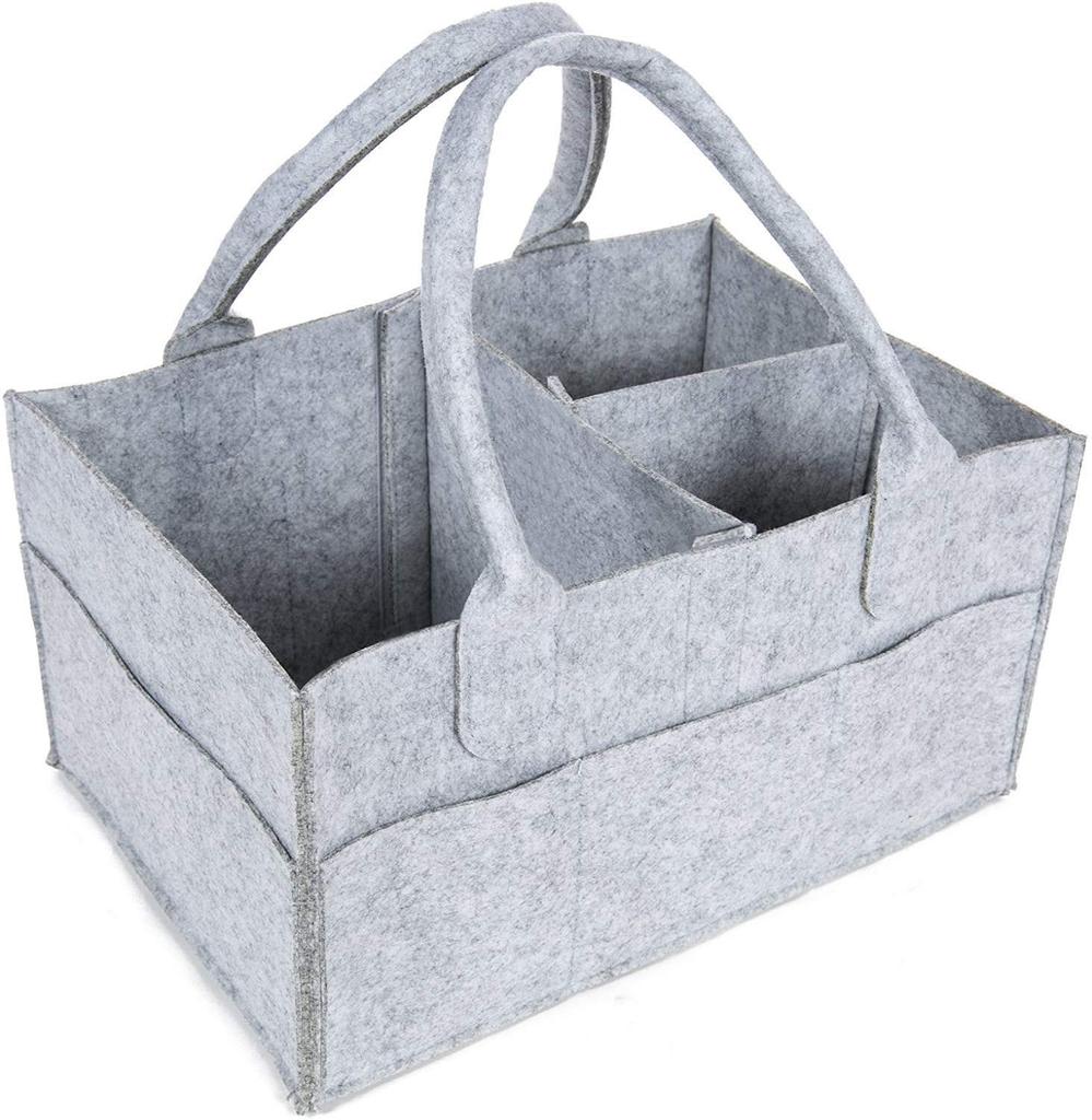 Multifunctional Felt Baby Diaper & Travel Makeup Storage Bag