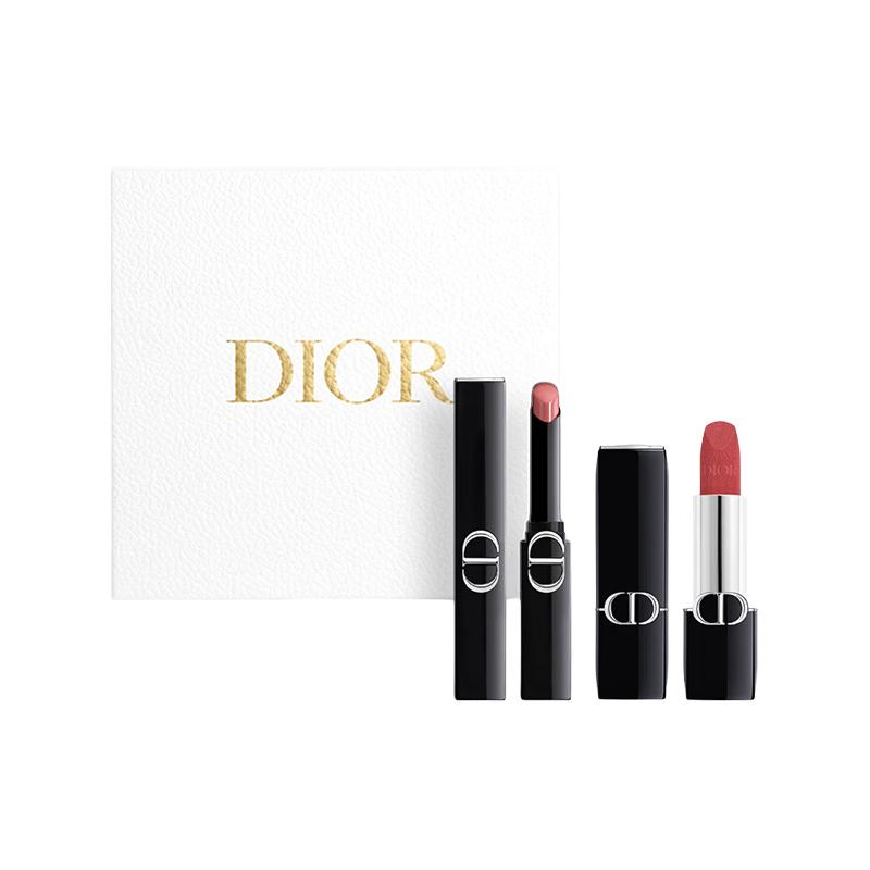 DIOR Accessory Two-piece set: #120 Lacquer Bright Blue Gold Stunning Lipstick 2.2g + #720 Velvet Bright Blue Gold Lipstick 3.5g синий