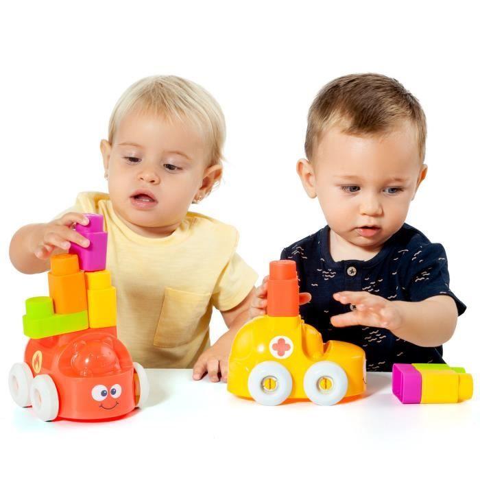 Jouet interactif - MOLTO - Voiture d'activités rouge avec 5 blocs - Rouge - 5 pièces - Dès 3 ans