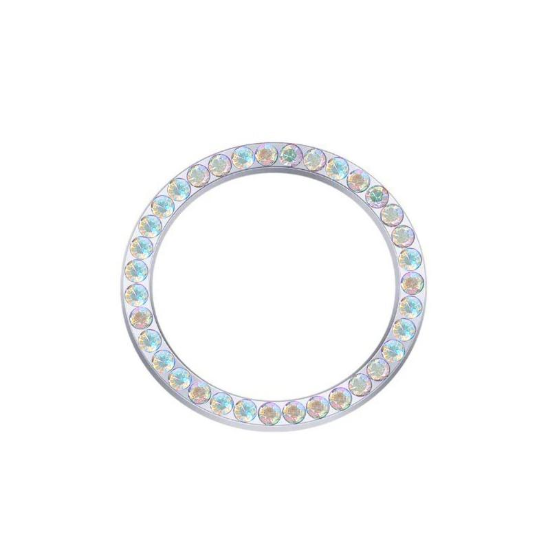 Car Ignition Key Ring Diamond Rhinestone Stickers for Auto Motorcycle Styling Bling Decoration Key Circle Button Car Accessories