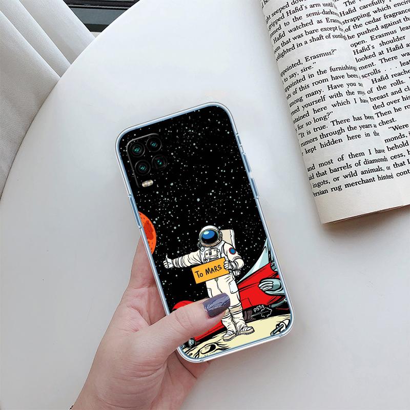 Astronaut Space Moon Transparent Phone Case for Motorola Moto Edge 20 30 40 50 S30 Fusion Ultra Pro Neo Lite + G200 G23