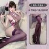 Women See Through Cheongsam Dress Sexy Halter Lingerie Set Dress Lace High Split Mesh Nightgown Chinese Couple Games Sex Uniform