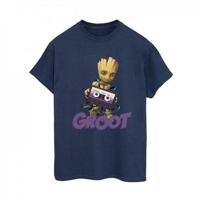 Womens/Ladies Groot Casette Cotton Boyfriend T-Shirt